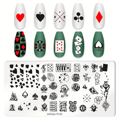 Nail Stamping Plates Shapes Image Stamp Template Nails Printing Tool