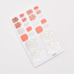 St Patrick's Toes Nail Art Polish Sticker Nail Stripes 22 Pcs Sheet
