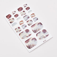St Patrick's Toes Nail Art Polish Sticker Nail Stripes 22 Pcs Sheet