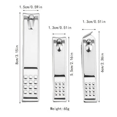3 pcs Stainless Steel Nail Clippers Set Easy to Use and Durable