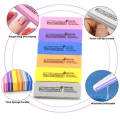 Double Side Washable 100 180 Nail Buffer File