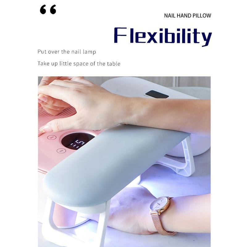 Foldable Nail Arm Rest PU Leather Nail Hand Rest For Nails