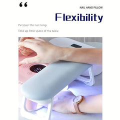 Foldable Nail Arm Rest PU Leather Nail Hand Rest For Nails