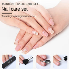 Mani-Pedi Care Kit Nail Cuticle Nippers Files Toe Splitter Softener
