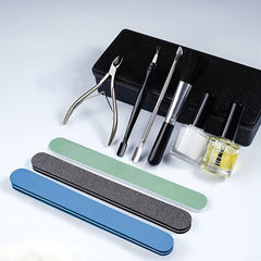 Mani-Pedi Care Kit Nail Cuticle Nippers Files Toe Splitter Softener