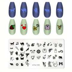 Ocean Butterfly Heart Stamping Plates Nail Art Tool
