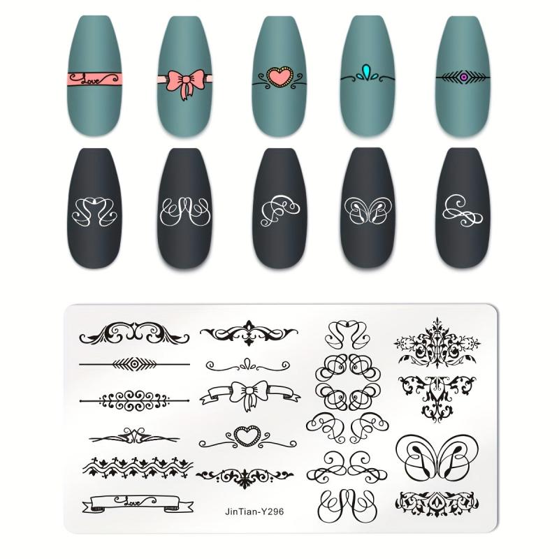 Ocean Butterfly Heart Stamping Plates Nail Art Tool