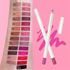 Waterproof Creamy Lipliner Pencil 27 Colors Seamless Velvet Lipstick Pencils