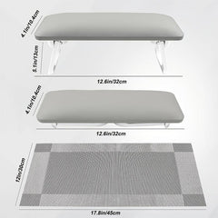 Foldable Nail Arm Rest With Mat for Acrylic Nails