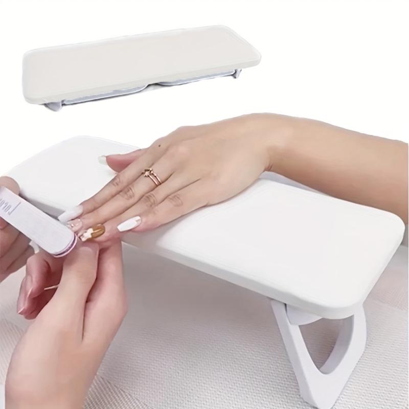 Foldable Nail Arm Rest With Mat for Acrylic Nails
