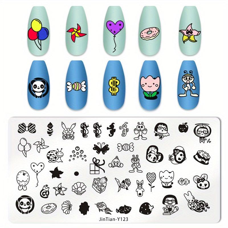 Stainless Steel Nail Stamping Plates for Creative Nail Art Designs