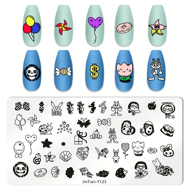 Stainless Steel Nail Stamping Plates for Creative Nail Art Designs