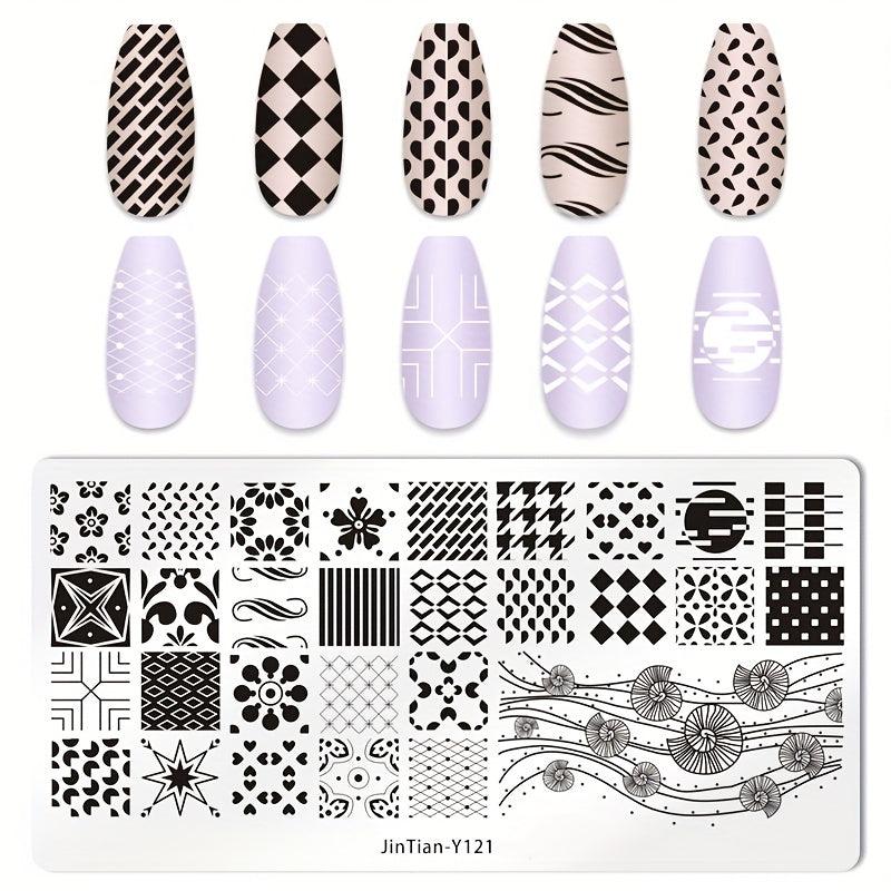 Stainless Steel Nail Stamping Plates for Creative Nail Art Designs