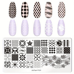 Stainless Steel Nail Stamping Plates for Creative Nail Art Designs
