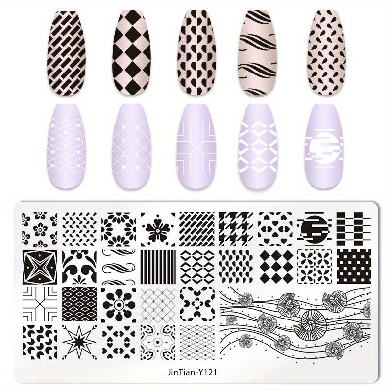 Stainless Steel Nail Stamping Plates for Creative Nail Art Designs