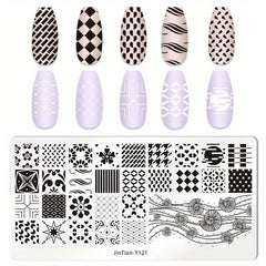 Stainless Steel Nail Stamping Plates for Creative Nail Art Designs