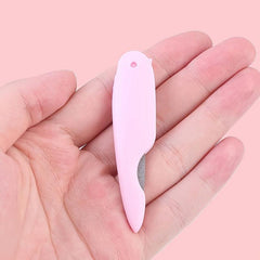 Stainless Steel Folding Nail File for Men Women - Double Sided Cuticle Tool