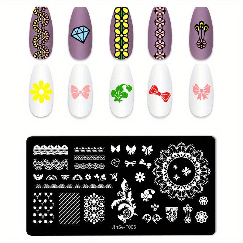 Stainless Steel Nail Stamping Plates for Creative Nail Art Designs