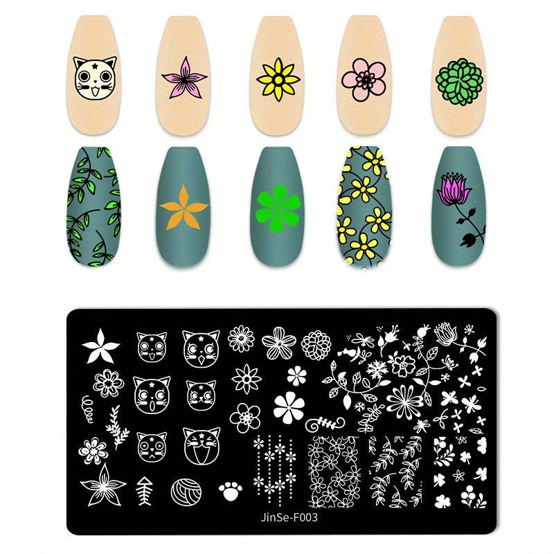 Stainless Steel Nail Stamping Plates for Creative Nail Art Designs