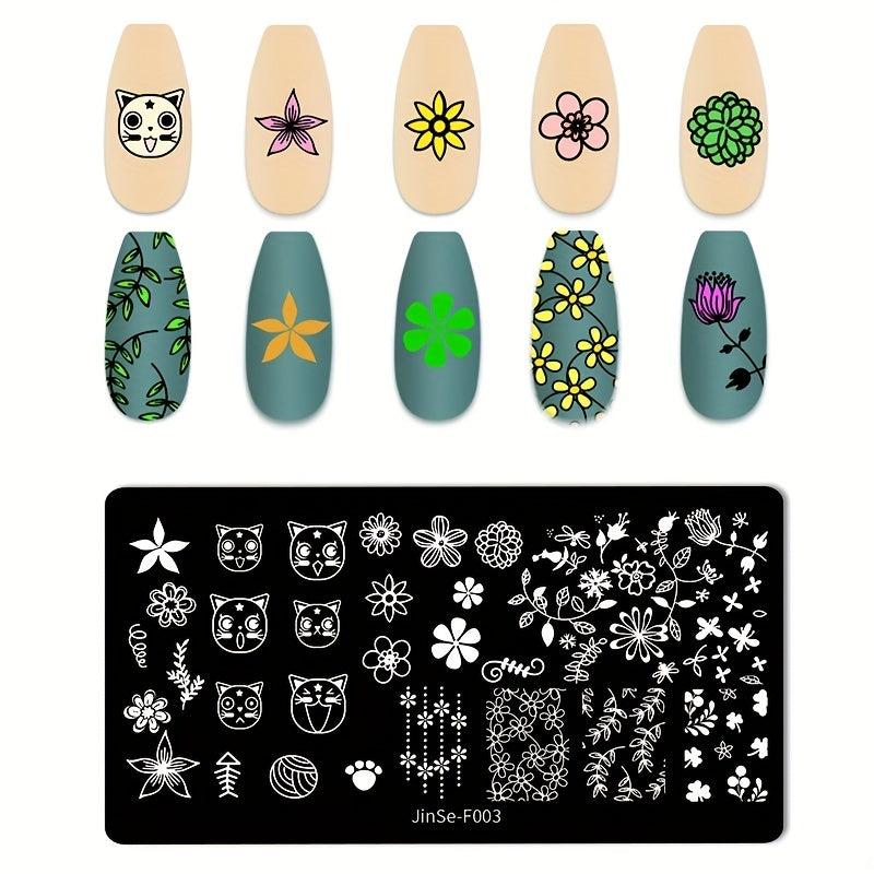 Stainless Steel Nail Stamping Plates for Creative Nail Art Designs