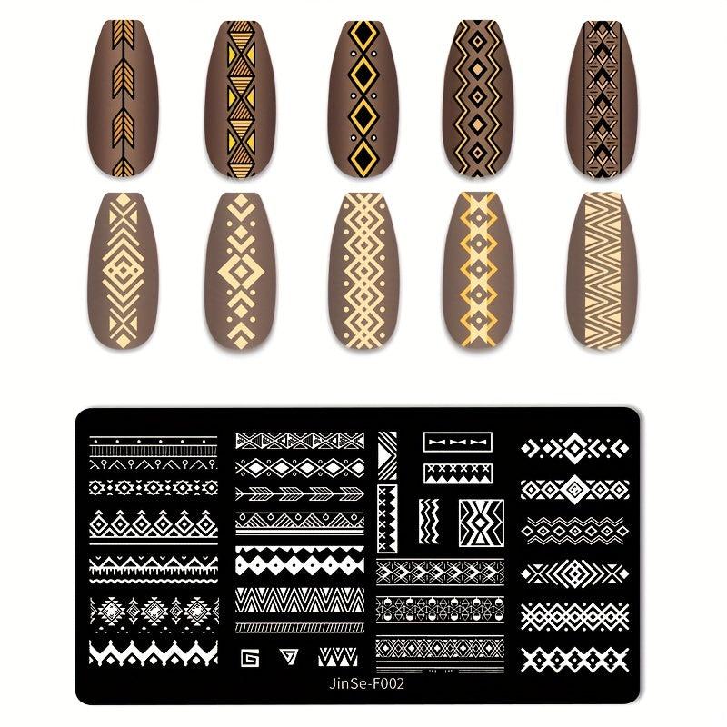 Stainless Steel Nail Stamping Plates for Creative Nail Art Designs
