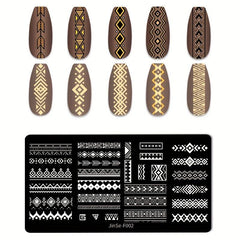Stainless Steel Nail Stamping Plates for Creative Nail Art Designs