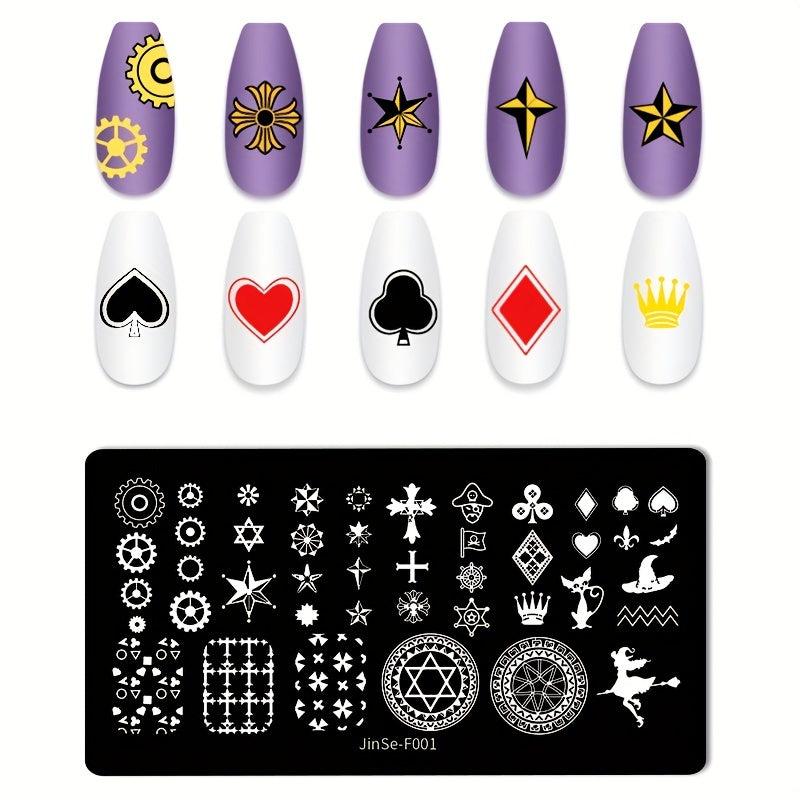 Stainless Steel Nail Stamping Plates for Creative Nail Art Designs