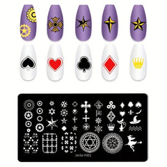 Stainless Steel Nail Stamping Plates for Creative Nail Art Designs