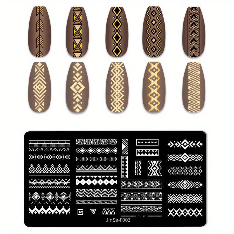 Stainless Steel Nail Stamping Plates for Creative Nail Art Designs