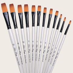 12-Piece Nylon Gel Nail Art Brush Set for Home Beauty Salon DIY Manicure