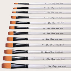 12-Piece Nylon Gel Nail Art Brush Set for Home Beauty Salon DIY Manicure