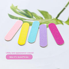 10 Colorful Fingernail Files Wooden Buffer Block Smooth Nails