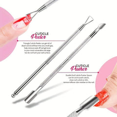 Nail Polish Gel Remover Kit with Soak Off Clips and Accessories