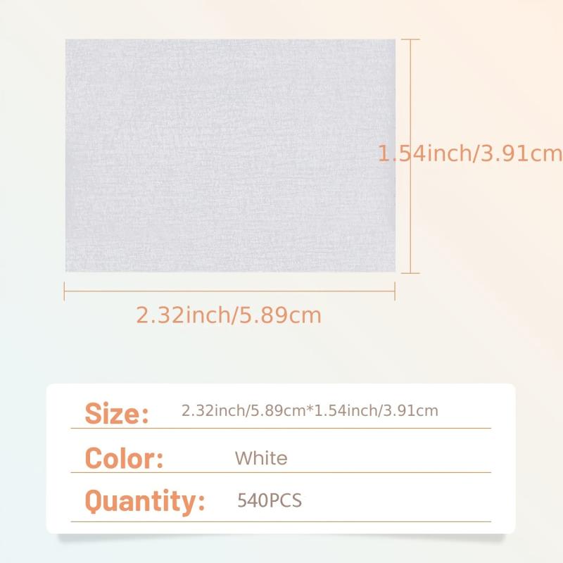 540 Pcs Disposable Lint Paper Cotton Wipes Eyelash Extension Glue Remover
