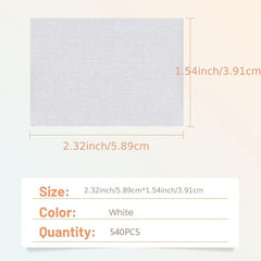 540 Pcs Disposable Lint Paper Cotton Wipes Eyelash Extension Glue Remover