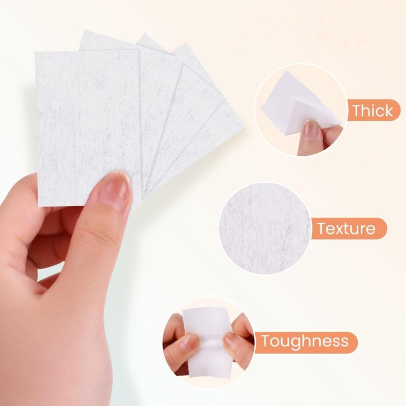 540 Pcs Disposable Lint Paper Cotton Wipes Eyelash Extension Glue Remover