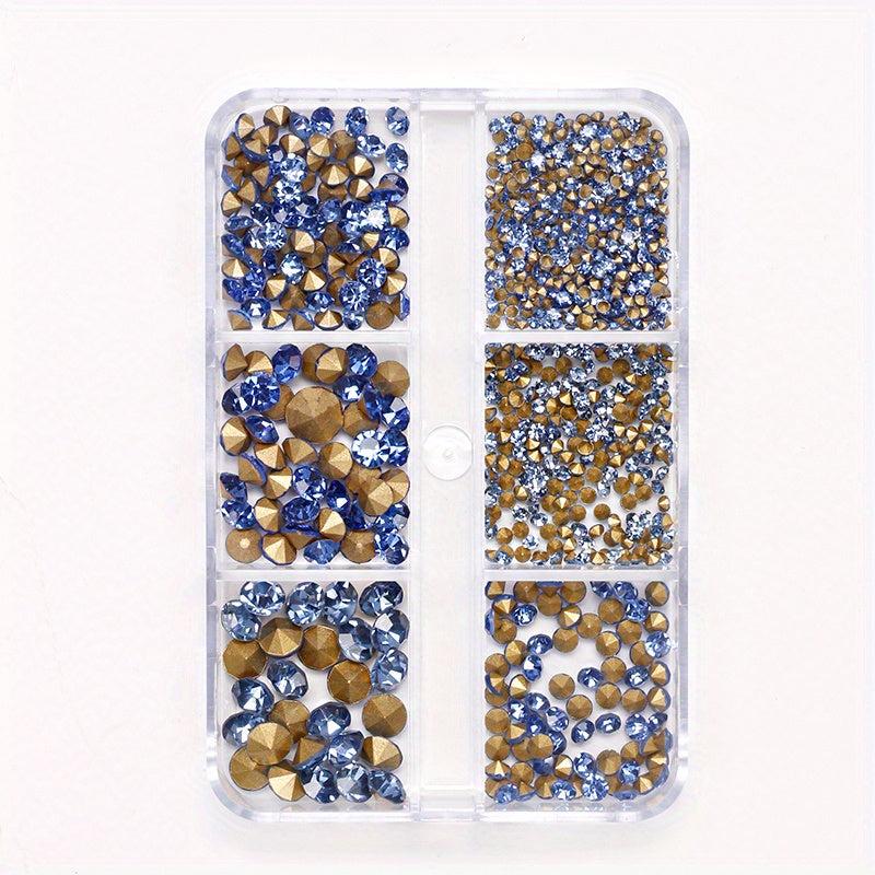 6 Grids Rhinestones Strass For Nail Art Wedding Decor