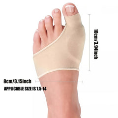 2pcs Silicone Toe Separators for Hallux Valgus, Night & Home Use, Bunion Pads