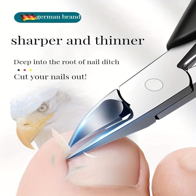 Stainless Steel Toenail Clippers for Seniors - Thick Nails Cutter