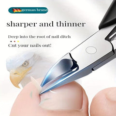 Stainless Steel Toenail Clippers for Seniors - Thick Nails Cutter