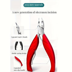 Stainless Steel Toenail Clippers for Seniors - Thick Nails Cutter