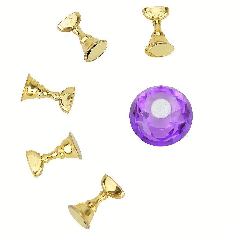 Magnetic Nail Holder Practice Training Display Stand Manicure Tools