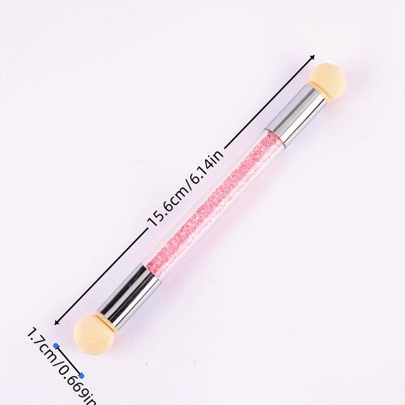 6 Pcs Double-ended Gradient Shading Pen Dotting Brush Nail Art Tool