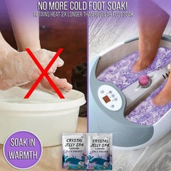 Foot Bath Spa with Lavender Lemon Rose Honey Tea and Strawberry Jelly