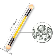 Gradient Shading Pen Dotting Brush Nail Art Tool