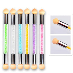 Gradient Shading Pen Dotting Brush Nail Art Tool