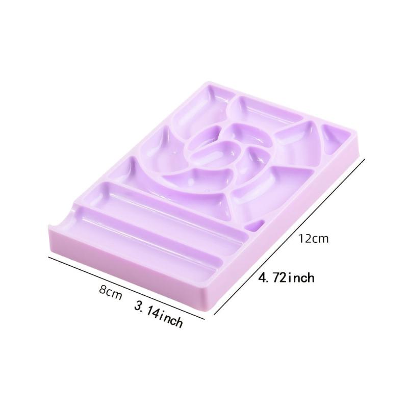 Plastic Mixing Paint Palette Makeup Palette Spatula Tool Nail Makeup Artist