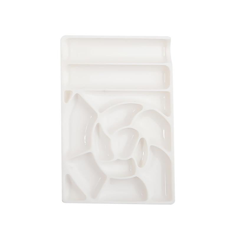 Plastic Mixing Paint Palette Makeup Palette Spatula Tool Nail Makeup Artist