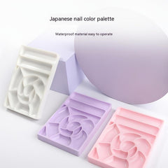Plastic Mixing Paint Palette Makeup Palette Spatula Tool Nail Makeup Artist