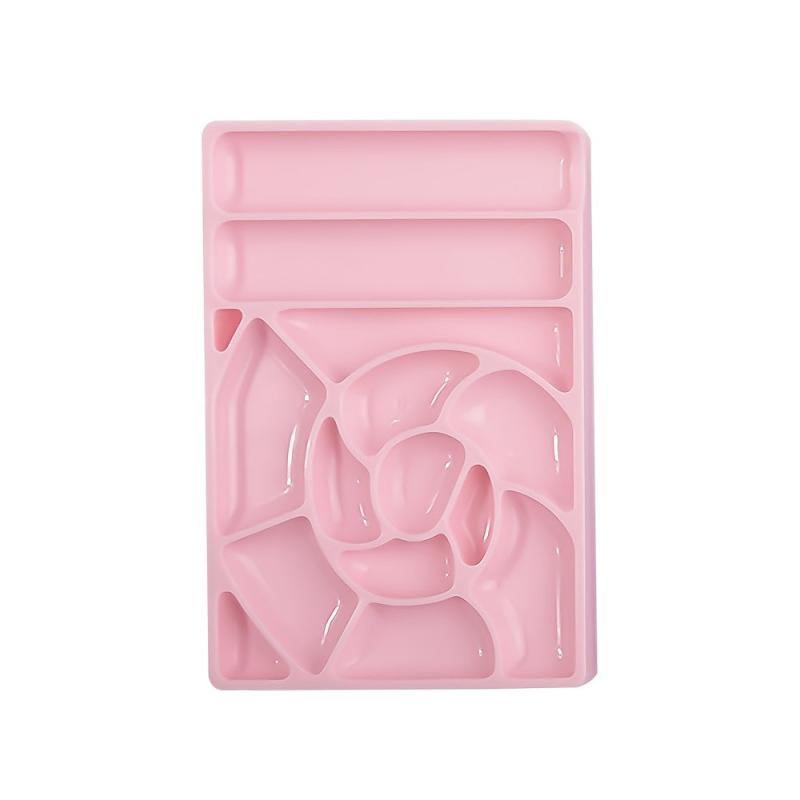 Plastic Mixing Paint Palette Makeup Palette Spatula Tool Nail Makeup Artist